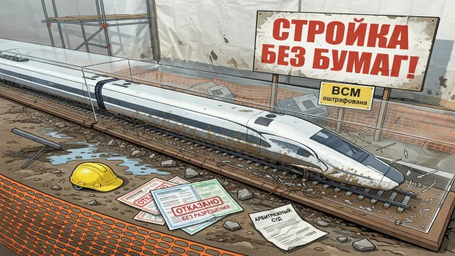 ВСМ оштрафована. Стройка без бумаг!
